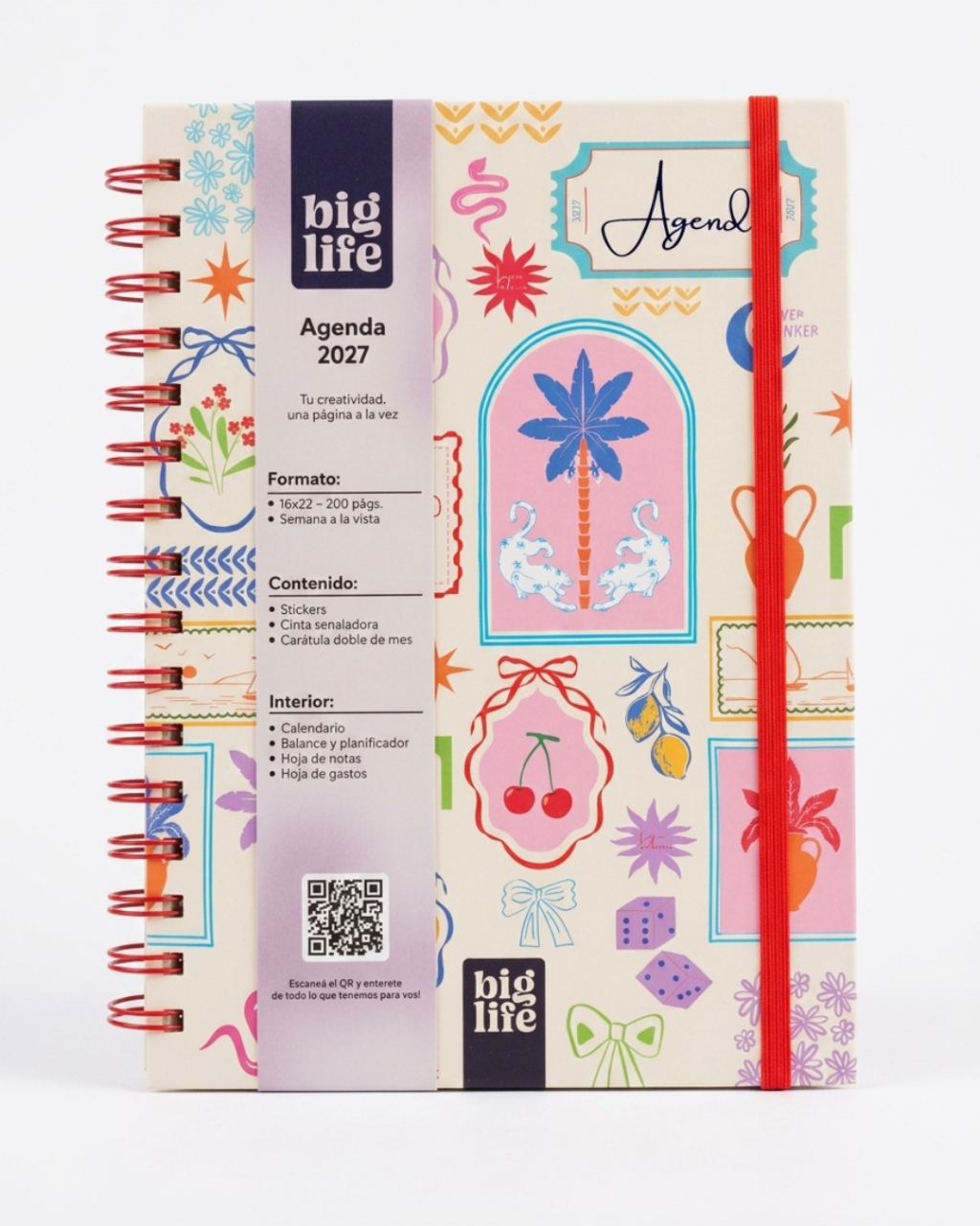 AGENDA N*7 SEMANAL C/ESP.16X22cm.IPANEMA BIG LIFE